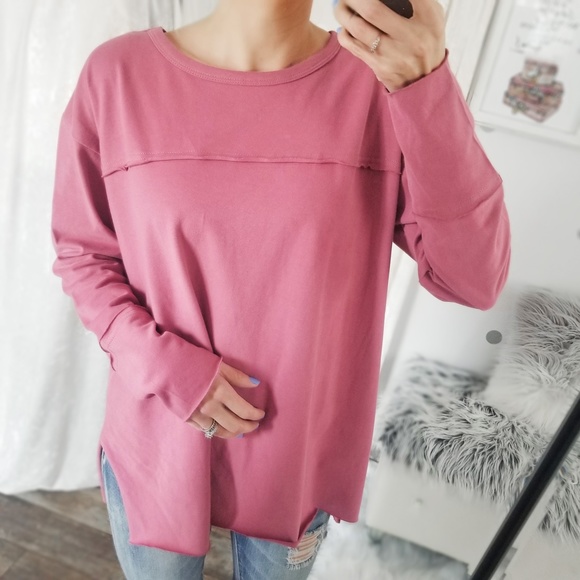 Last1️⃣KRISSY Rose Washed Cotton Pullover Top - Picture 3 of 8